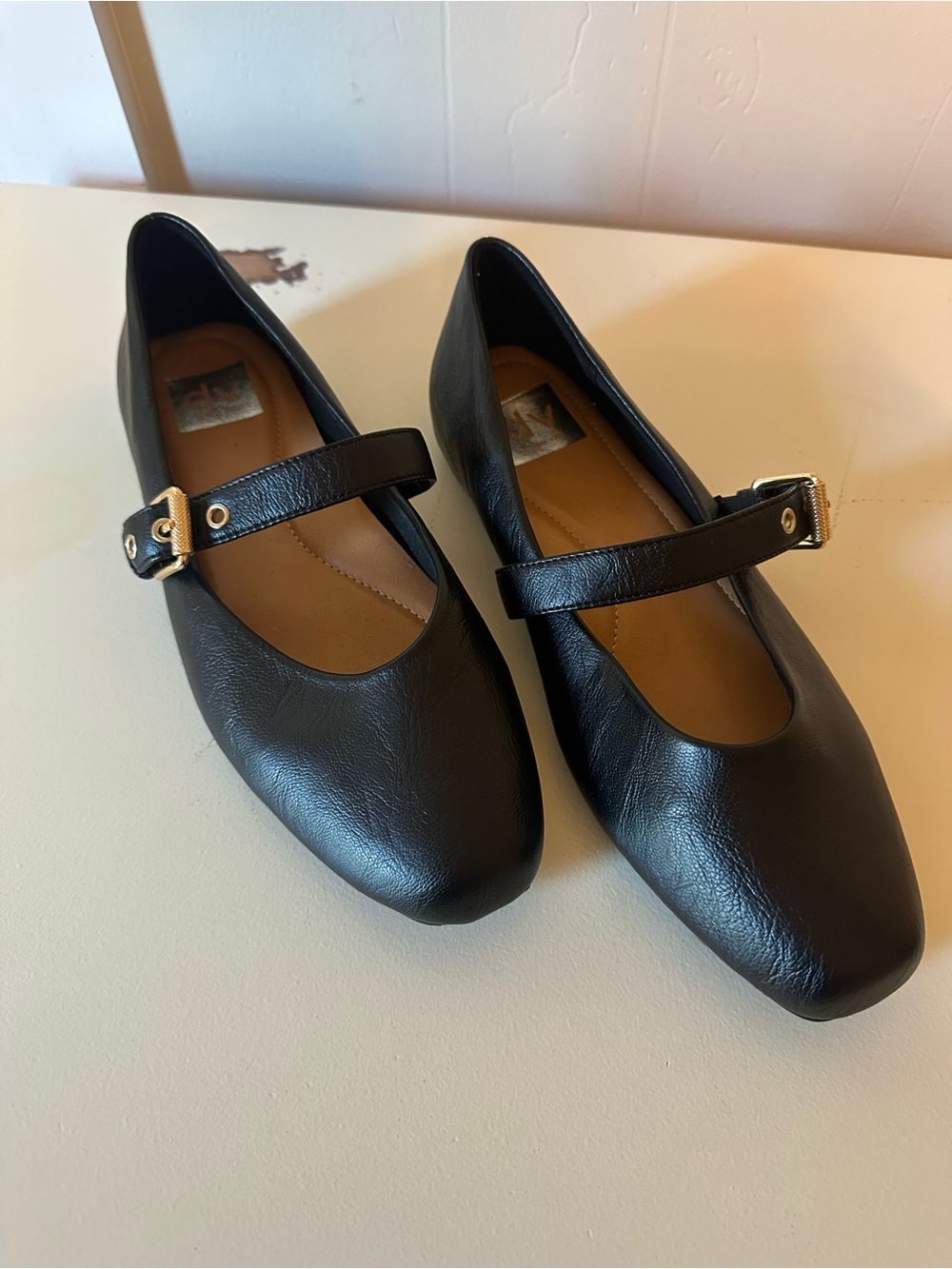 Dolce Vita Classic Black Mary Jane Flats - Women's Elegant Strap Shoes